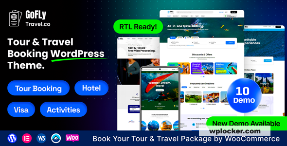 Gofly v1.3.0 - Tour Booking and Travel Agency WordPress Theme